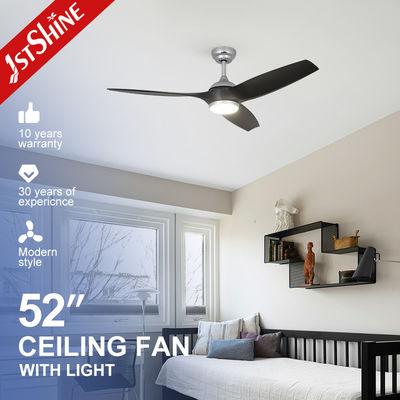 Moderner 52 Zoll schwarzer ABS-Blatten hoher Luftvolumen Fernbedienung Deckenventilator mit LED-Lichtquelle