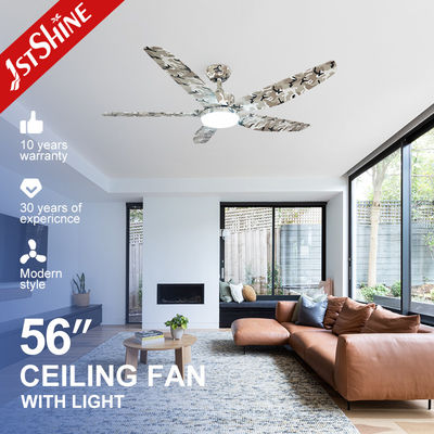 56-Zoll-Deckenventilator mit dimmbarer LED-Beleuchtung und 5 ABS-Plastikblättern von 1stshine