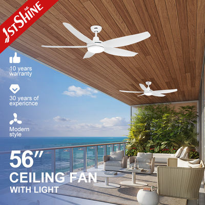 1 / 4 / 8 Stunden Timing Plastikblätter LED Deckenventilator mit Fernbedienung Smart App