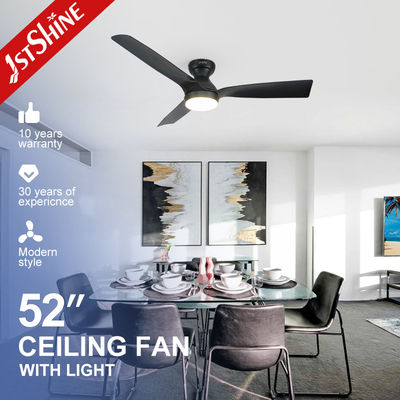 5 Geschwindigkeiten Fernbedienung Dekorativ Deckenventilator, Mdf Blades Schwarz Kunststoff Deckenventilator