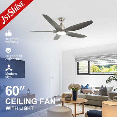 Energieeinsparende Dimmbare LED-Deckenventilator Mulit Farben/OEM 10 für Motor 5 Kunststoffblätter