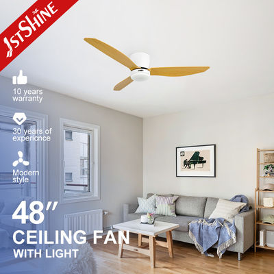Stille DC Motor Flush Mount Deckenventilator mit Led-Licht Dekorativ