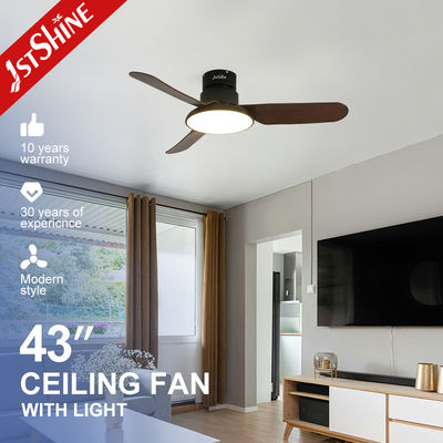 43 Zoll schwarzer Flush-Fan mit Lampe Kinderzimmer