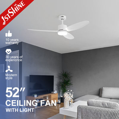 Weißer Deckenventilator mit leichter, dimmbarer, leise, schneller Fernbedienung