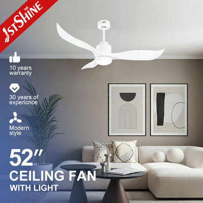 2- 1stshine Fernbedienung 52 Zoll Weiß ABS Blades Dekorative LED Deckenventilatoren mit Licht