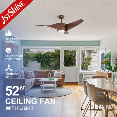 52 Zoll Energieeinsparung Niedrige Leistung 6 Geschwindigkeitswahl Kunststoff-APP-Steuerung Smart Deckenventilator mit Licht