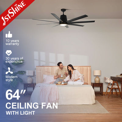 64 Zoll Deckenventilator mit LED-Licht Die perfekte Ergänzung zu Ihrem großen Wohnzimmer