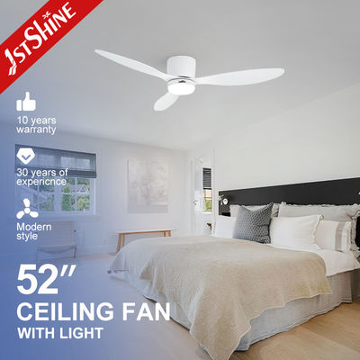 Einstellbarer Fernsteuerung Deckenventilator mit 3-farbigen LED-Licht und Flush Mount Design