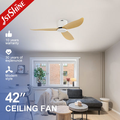 Fernbedienung Kleiner LED-Deckenventilator Niedriger Deckenraum 3 Blatt Kunststoffdeckenventilator