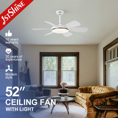 10- 6-Blade LED-Deckenventilator mit Fernbedienung und anpassbarer Aufhängungslänge