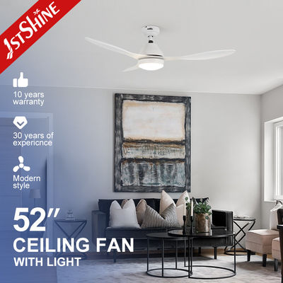 52 Zoll weißer Deckenventilator mit LED-Licht und Fernbedienung in vielen Farben