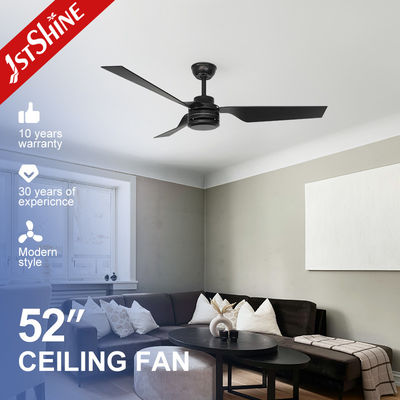 1stshine Deckenventilator ohne Lichtschalter Einfaches Design 3 Drehscheibe ABS Blatt AC Motor