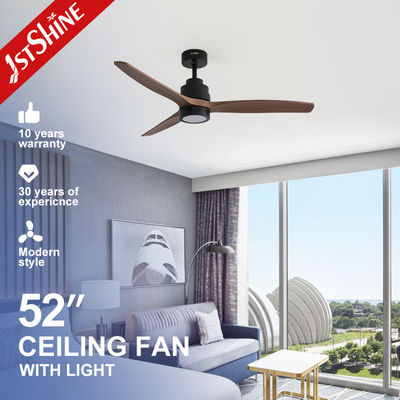 Dekorative LED-Beleuchtung 52 Zoll Deckenventilator mit geringer Lärmfunktion und 3 ABS-Blades