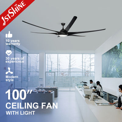Fernbedienung 100-Zoll-Deckenventilator mit Lichtern und schwarzem ABS-Gehäuse Energieeinsparung