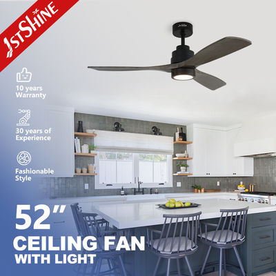 52 Zoll Dekorativ LED Deckenventilator mit Licht und Fernbedienung Geräuscharm Hochgeschwindigkeit