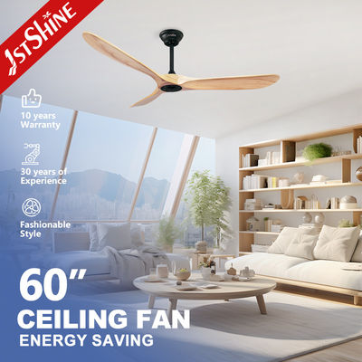 Smart Fernbedienung Deckenventilator mit 3 Massivholzblättern und elektrischer Stromquelle