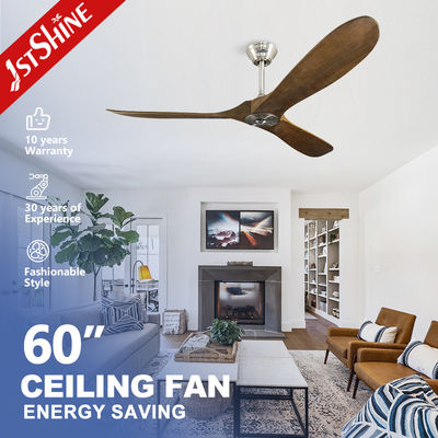 Guter Preis 1stshine 60 Zoll Metalldeckenventilator mit 35 Watt Gleichstrommotor und energiesparender Holzpropeller Online