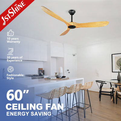 60 Zoll Massivholzblätter Deckenventilator mit Fernbedienung und Mullit Farben App-gesteuert