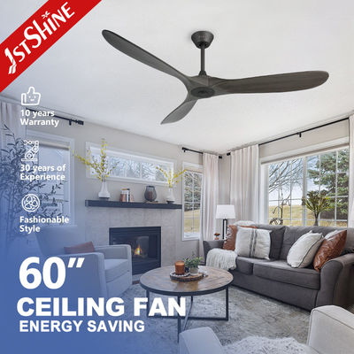 60 Zoll Massivholzblätter Smart Einstellbarer Windgeschwindigkeit Deckenventilator für individuelle Bedürfnisse
