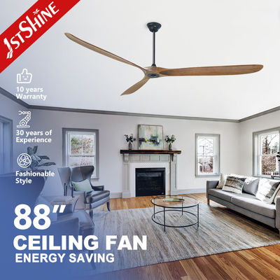 Stromquelle 220V Gleichstrommotor 88 Zoll Holzdeckenventilator mit intelligenter Fernbedienung