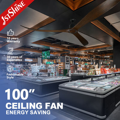 Tagungsraum 100 Zoll Deckenventilator mit Fernbedienung 35W Strom und Holzblätter