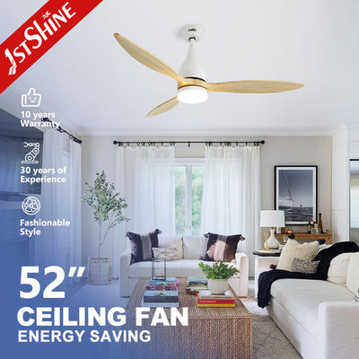 Holz-LED-Deckenventilator mit Fernbedienung 3-Geschwindigkeits-Verstellbarer und reiner Kupfer-Wechselstrommotor