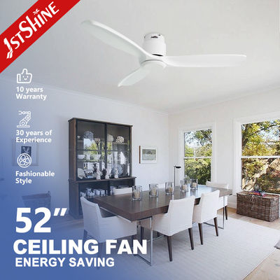 Modernes Design Flush Mount Deckenventilator mit Holzblättern von 1stshine und App Control