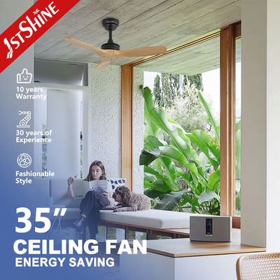1stshine Naturholzblätter Deckenventilator Fernbedienung und großer Wind für große Räume
