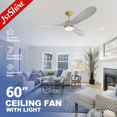 Einfache Installation und coole Funktion 1stshine LED-Deckenventilator mit Massivholzdesign