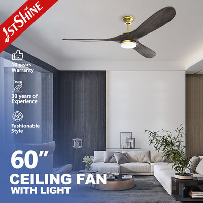 Lampenkörper Material Metall 60 Zoll leistungsfähiger LED-Deckenventilator mit hohem Luftstrom für Wohnzimmer
