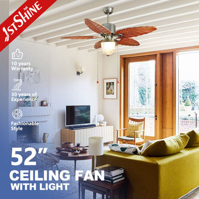 52 Zoll Naturholz Deckenventilator mit Schalter und Tropical / Amerika rustikalen Stil