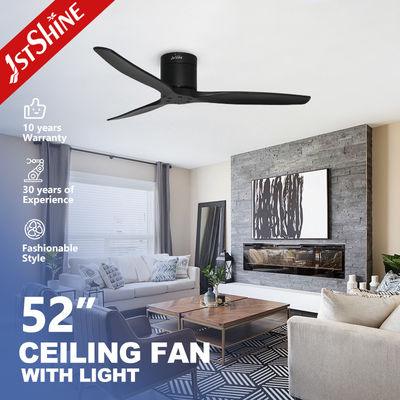 1stshine Deckenventilator Einfaches Design Weißer Wechselstrommotor 3 Geschwindigkeiten Fernbedienung