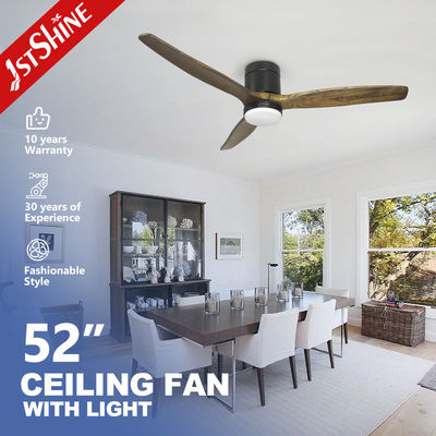 Niedrigerer Lärm 1stshine Naturholz DC Deckenventilator mit 3 Klingen und 15W LED-Licht