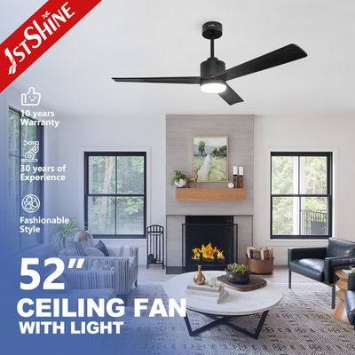 Moderne LED-Dekorationsdeckenventilator 1stshine Gleichstrommotor mit 10 und 3 Massivholzblättern
