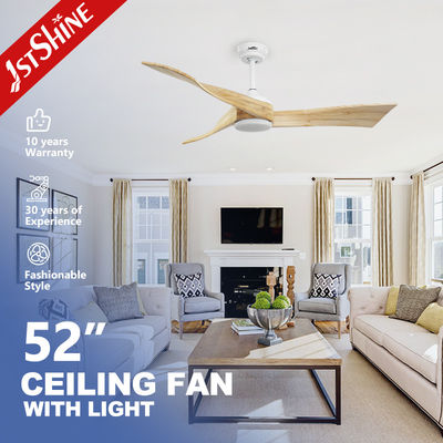 230V LED Deckenventilator Beleuchtung Fernbedienung und schicke Holzblätter für das Home Office