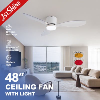 48 Zoll Plastik moderner Deckenventilator mit Licht APP Smart Control für Schlafzimmer