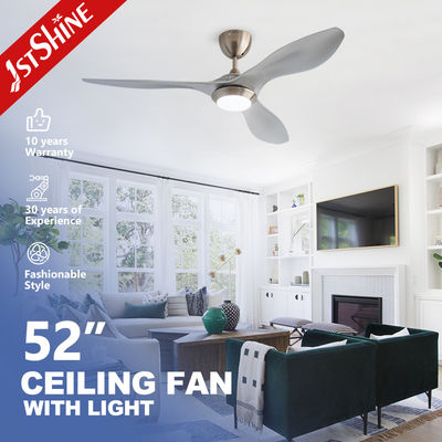 Schlankes silbernes Design 52 Zoll Deckenventilator mit leichter 6-Gang-Fernbedienung