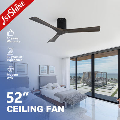 52 Zoll Holzblatt Deckenventilator mit Gleichstrommotor Fernbedienung Hochgeschwindigkeit