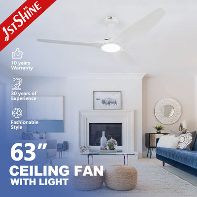 52/63 Zoll Smart Ceiling Fan mit Gleichstrommotor, Fernbedienung und Energieeinsparung mit 3 Kunststoffblättern