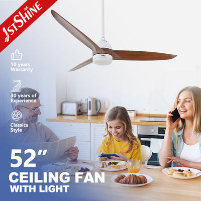 Guter Preis 52 Zoll Holzdeckenventilator mit leichter umkehrbarer Dc-Motor Online