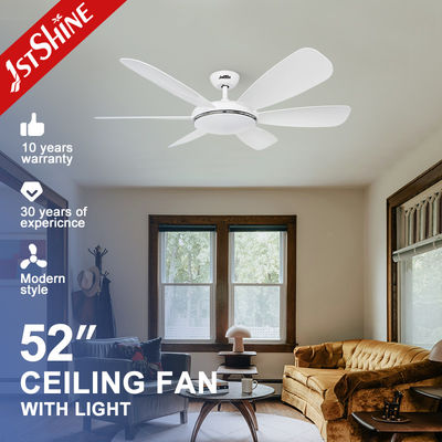10- 6-Blade LED-Deckenventilator mit Fernbedienung und anpassbarer Aufhängungslänge