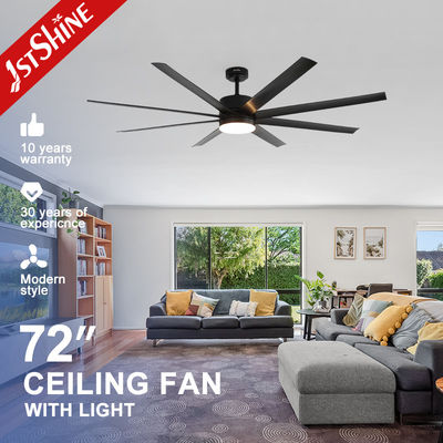 Guter Preis 6-Gang-Umschaltbarer DC-Motor-Deckenventilator mit großem Luftstrom, Beleuchtung und Fernbedienung per App Online