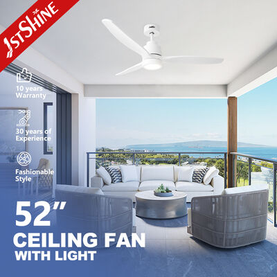 2in1 52 Zoll Deckenventilator mit leichten Massivholzblättern Moderner Deckenventilator für Wohnzimmer und Schlafzimmer