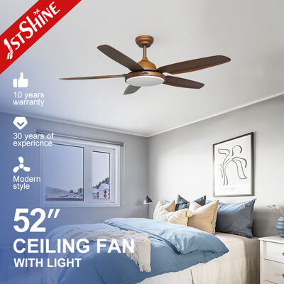 Guter Preis 52 Zoll Holzkorndeckenventilator mit leichtem Kupfermotor für Hallen Online