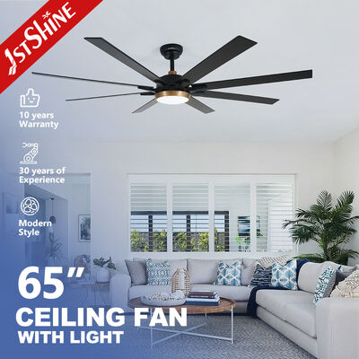 Guter Preis 65-Zoll-LED-Deckenventilator mit 8 MDF-Klingen und energieeffizientem Gleichstrommotor für moderne Wohnräume Online