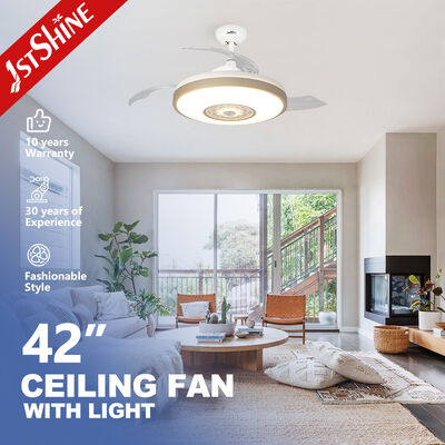 Guter Preis 42 Zoll unsichtbarer Deckenventilator mit LED-Licht und Gleichstrommotor. Online