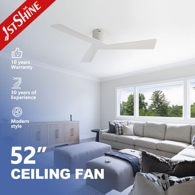 Guter Preis 52 Zoll flacher Deckenventilator mit DC-Motor und bündig montiertem Design für niedrige Decken Online