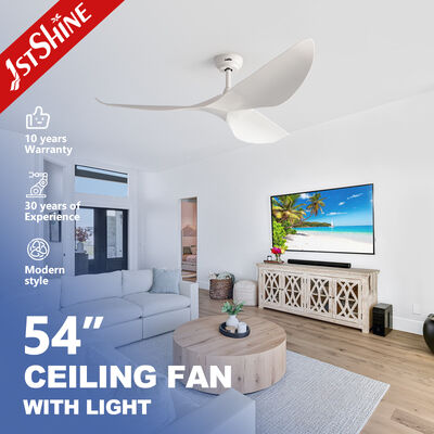 Guter Preis 54 Zoll Weißer ABS Deckenventilator ohne Licht mit DC-Motor für hohen Luftstrom im zeitgenössischen Design Online